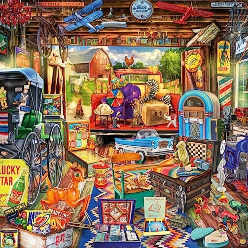 1000 Piece Jigsaw Puzzle by Artist Aimee Stewart - Pickers Haul